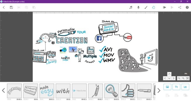 6429 Sparkol VideoScribe Pro 3.6.1169+ VG, PNG Bundle(x64)+Crack สร้างวิดีโอ Whiteboard Animation