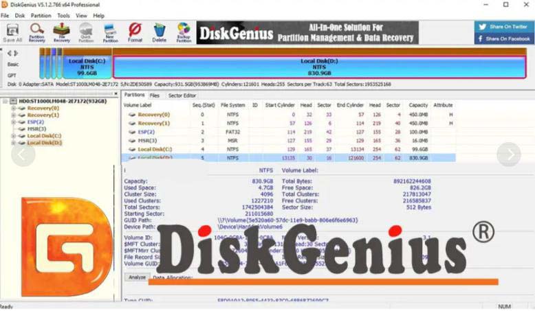 DiskGenius Professional 5.6.0.1565 Multilingual + WinPE