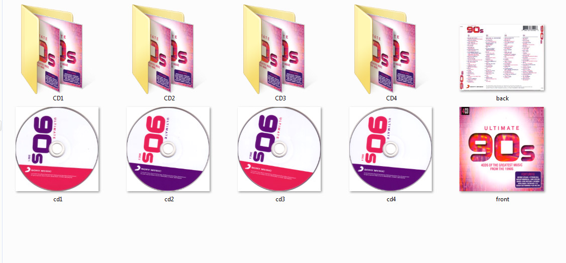 2154 Ultimate 90's 2015 320kbps 4CD In 1CD