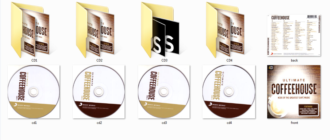 3003 Ultimate Coffeehouse  4CD IN 1DVD