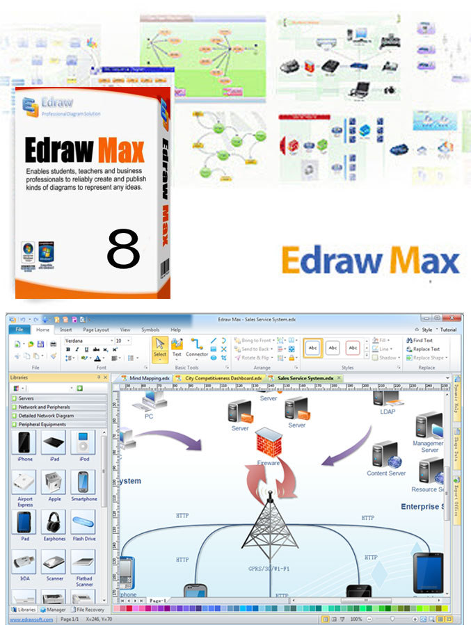 3408 EdrawSoft Edraw Max 8.4 For Windows 7 โปรแกรมวาดผังสารพัดประโยชน์