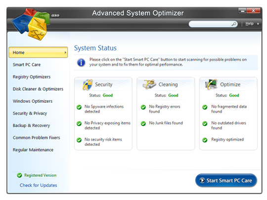 3449 Advanced System Optimizer 3 Window มีปัญหา ตัวเดียวเอาอยู่