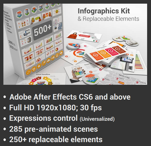 4167 Infographics Kit & Replaceable Elements