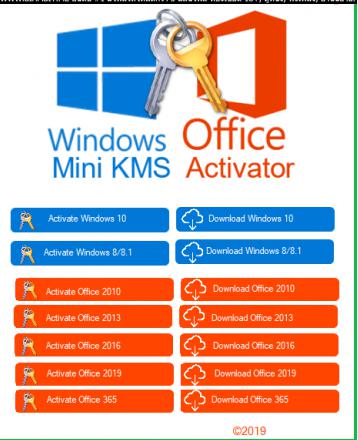 4838 Windows  Activator  10, 8, 8.1, as well as Office 2016-2013-2010-2019-365
