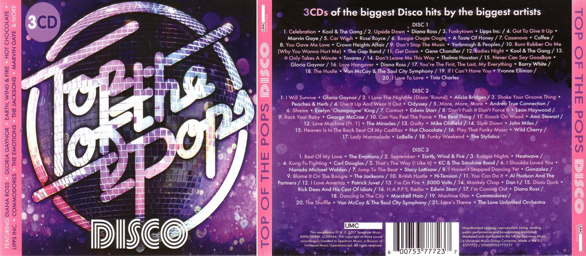 4924 Mp3 Top Of The Pops Disco 3 IN 1