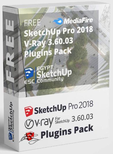 5172 SketchUp PRO 2018 + V-Ray 3.6 full + Plugins Pack