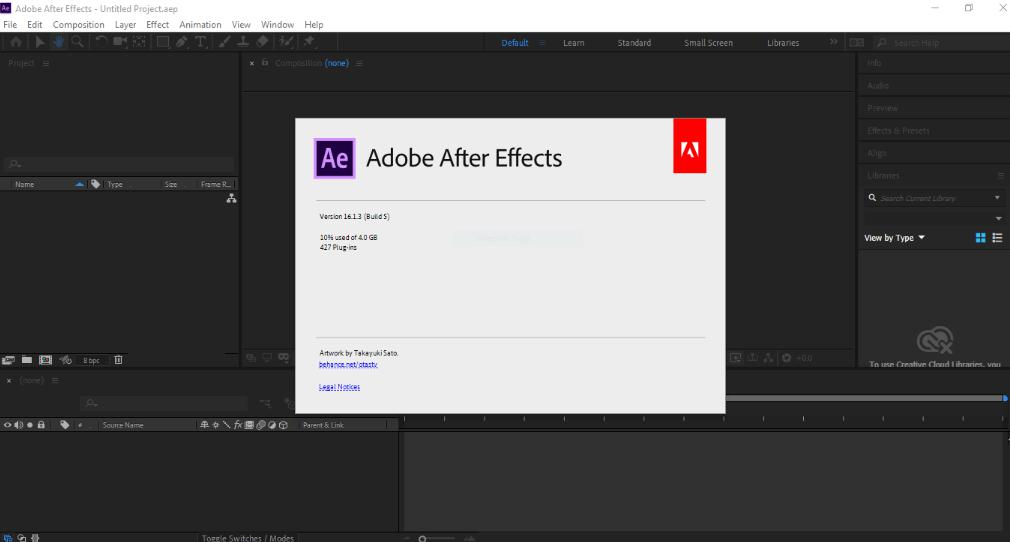 5375 Adobe After Effects 2019 v16.1.3.5 x64 ไม่ต้อง Crack