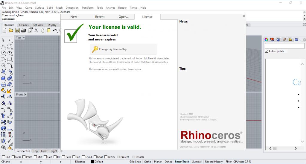 6032 Rhinoceros 6.26+WIP 7.0+Plug-ins (x64) สร้างภาพ 3D