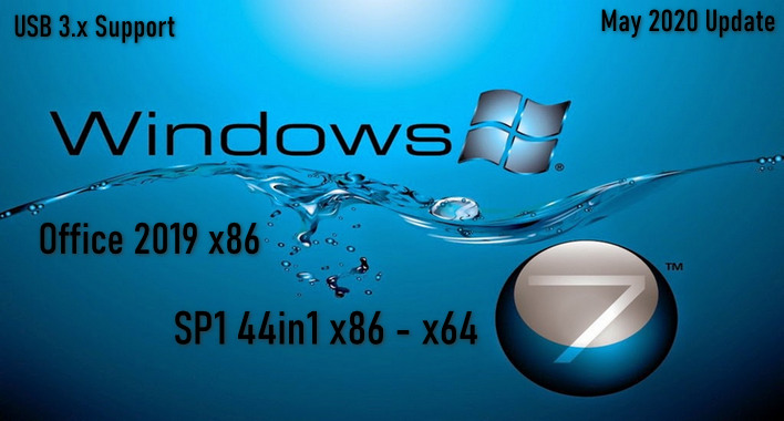 6042 Windows 7 SP1 44in1 x86-x64 +Office 2019 +Tweaks May 28th 2020