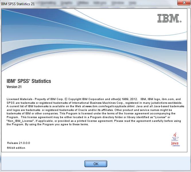 6547 IBM SPSS V.21 64 Bit + Key & Amos V.21 + Key วิเคราะห์ทางสถิติ